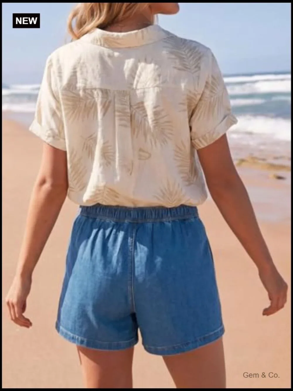 Baggy High Waisted Denim Jorts Drawstring Summer Shorts Wide Leg